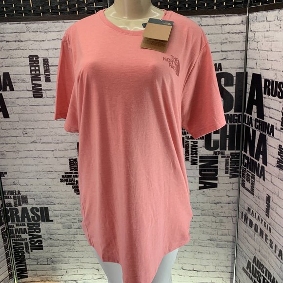 The North Face Tops - The North Face L Mauve Logo Exploring Graphic Tee